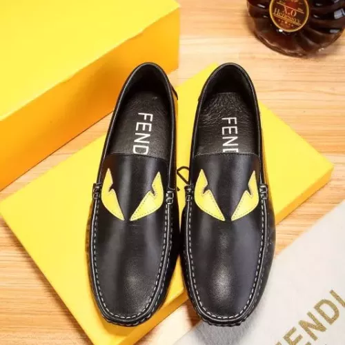 Replica Fendi Leather Shoes For Men #1274785 $72.00 USD for Wholesale