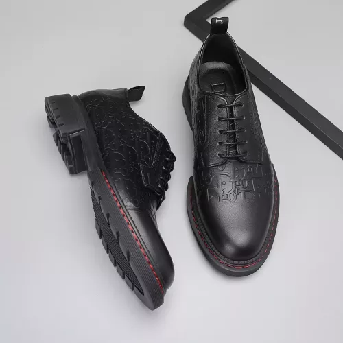 Replica Christian Dior Leather Shoes For Men #1274804 $85.00 USD for Wholesale