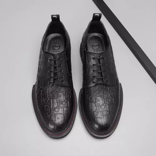 Replica Christian Dior Leather Shoes For Men #1274805 $85.00 USD for Wholesale