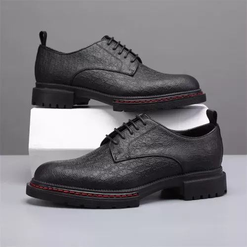 Replica Christian Dior Leather Shoes For Men #1274807 $85.00 USD for Wholesale