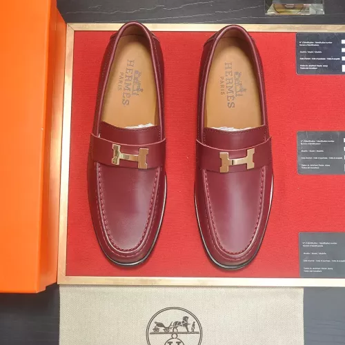 Replica Hermes Leather Shoes For Men #1274812 $85.00 USD for Wholesale