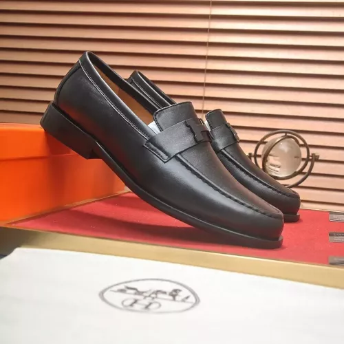 Replica Hermes Leather Shoes For Men #1274814 $85.00 USD for Wholesale