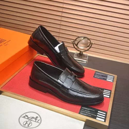 Replica Hermes Leather Shoes For Men #1274815 $85.00 USD for Wholesale