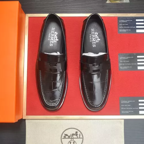 Replica Hermes Leather Shoes For Men #1274815 $85.00 USD for Wholesale