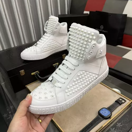 Philipp Plein PP High Tops Shoes For Men #1274966 $125.00 USD, Wholesale Replica Philipp Plein PP High Tops Shoes