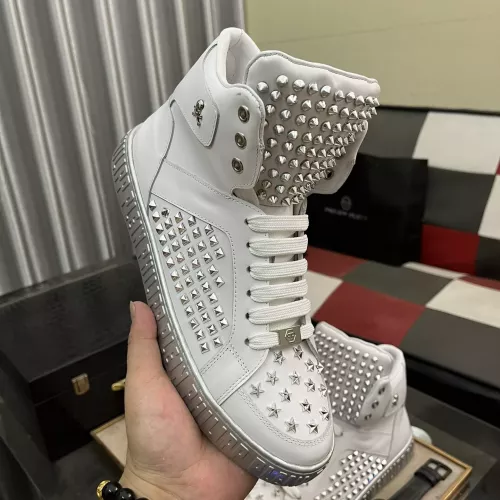 Replica Philipp Plein PP High Tops Shoes For Men #1274968 $125.00 USD for Wholesale