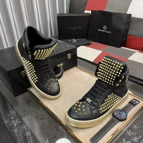 Replica Philipp Plein PP High Tops Shoes For Men #1274969 $125.00 USD for Wholesale