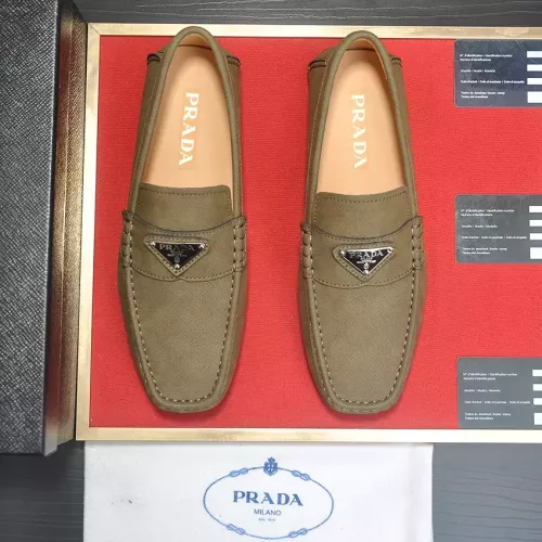 Replica Prada Leather Shoes For Men #1274979 $80.00 USD for Wholesale