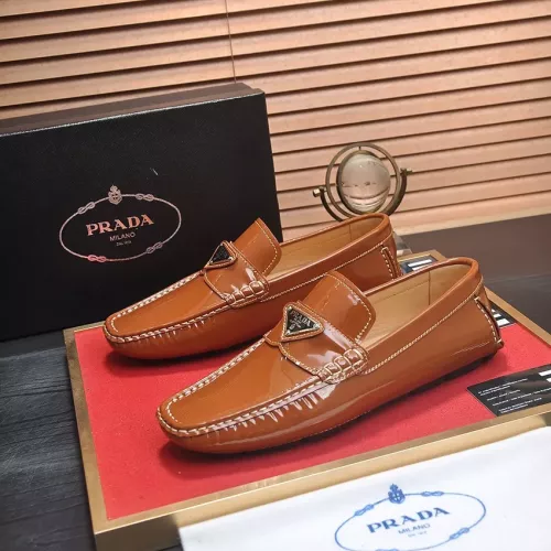 Prada Leather Shoes For Men #1274986 $80.00 USD, Wholesale Replica Prada Leather Shoes