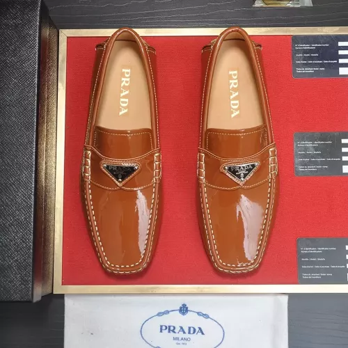 Replica Prada Leather Shoes For Men #1274986 $80.00 USD for Wholesale