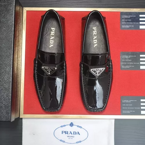 Replica Prada Leather Shoes For Men #1274987 $80.00 USD for Wholesale