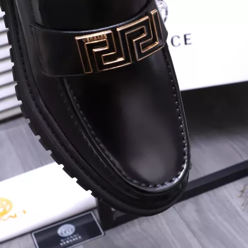 Replica Versace Leather Shoes For Men #1275009 $88.00 USD for Wholesale