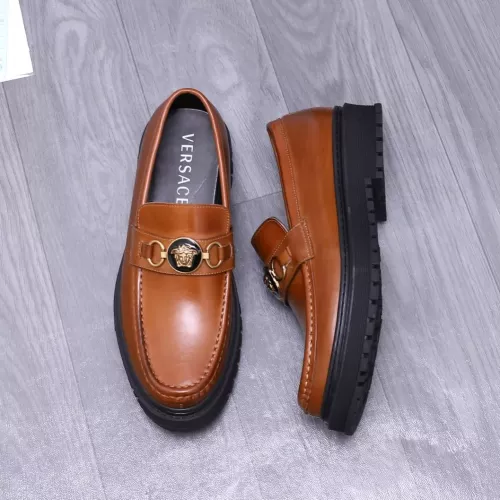 Versace Leather Shoes For Men #1275016 $88.00 USD, Wholesale Replica Versace Leather Shoes