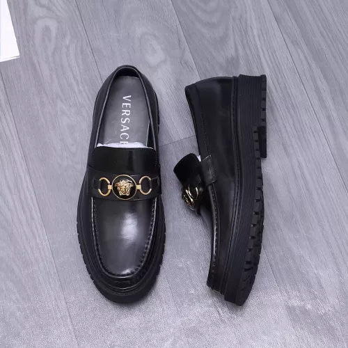 Versace Leather Shoes For Men #1275017 $88.00 USD, Wholesale Replica Versace Leather Shoes