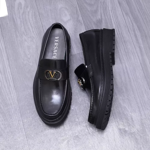 Versace Leather Shoes For Men #1275018 $88.00 USD, Wholesale Replica Versace Leather Shoes