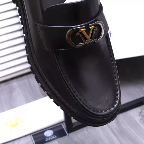 Replica Versace Leather Shoes For Men #1275018 $88.00 USD for Wholesale