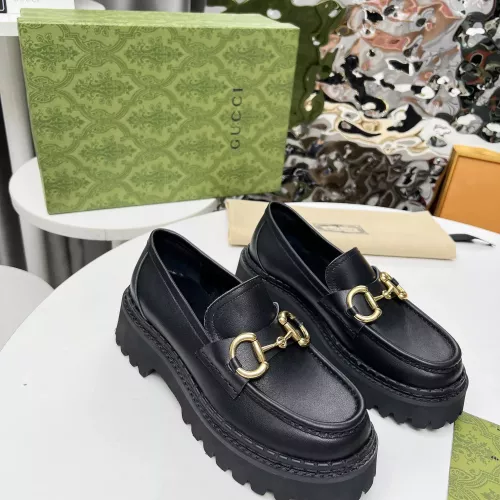 Replica Gucci Oxfords Shoes For Women #1275158 $102.00 USD for Wholesale