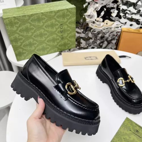 Replica Gucci Oxfords Shoes For Women #1275159 $102.00 USD for Wholesale