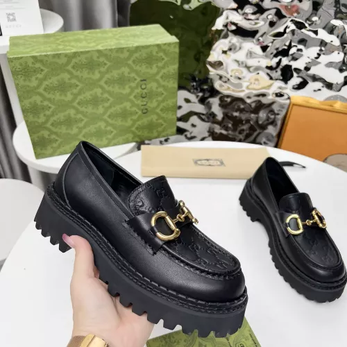 Replica Gucci Oxfords Shoes For Women #1275160 $102.00 USD for Wholesale