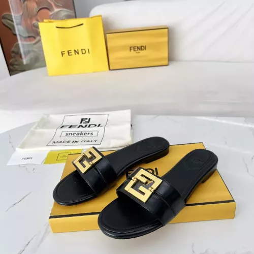 Fendi Slippers For Women #1275264 $100.00 USD, Wholesale Replica Fendi Slippers