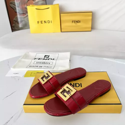 Fendi Slippers For Women #1275266 $100.00 USD, Wholesale Replica Fendi Slippers