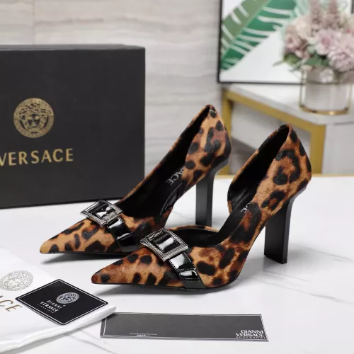 Versace High-Heeled Shoes For Women #1275359 $118.00 USD, Wholesale Replica Versace High-Heeled Shoes