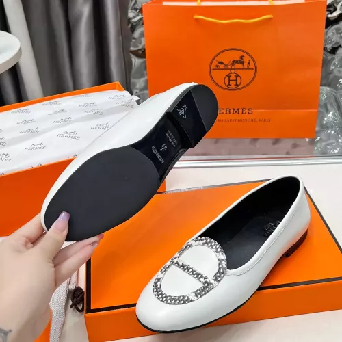 Replica Hermes Leather Shoes For Women #1275409 $108.00 USD for Wholesale