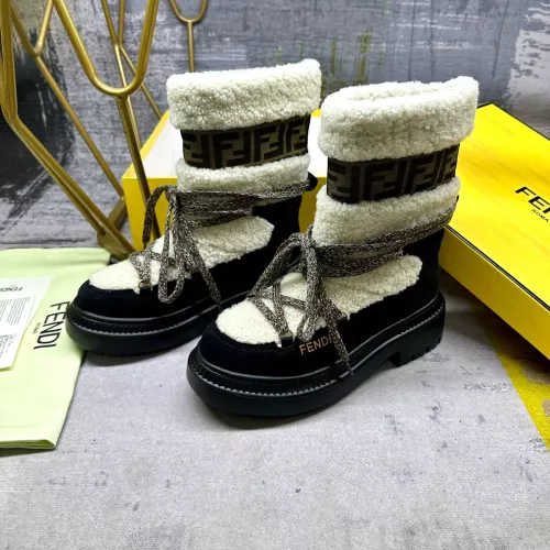 Replica Fendi Fashion Boots For Women #1275416 $125.00 USD for Wholesale