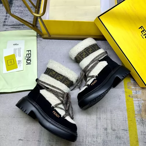 Replica Fendi Fashion Boots For Women #1275416 $125.00 USD for Wholesale