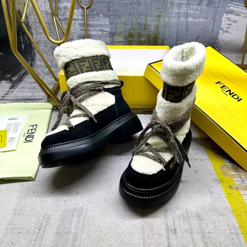 Replica Fendi Fashion Boots For Women #1275416 $125.00 USD for Wholesale