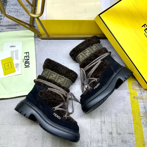 Replica Fendi Fashion Boots For Women #1275418 $125.00 USD for Wholesale