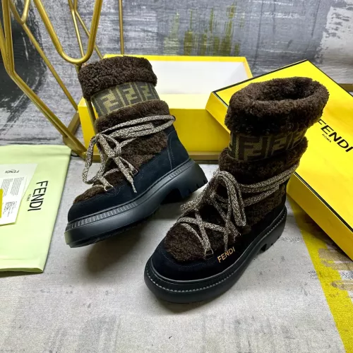 Replica Fendi Fashion Boots For Women #1275418 $125.00 USD for Wholesale