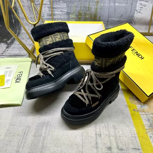 Replica Fendi Fashion Boots For Women #1275419 $125.00 USD for Wholesale