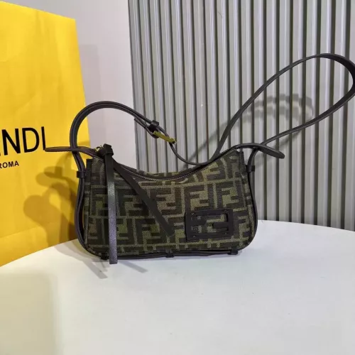 Fendi AAA Quality Shoulder Bags For Women #1275436 $145.00 USD, Wholesale Replica Fendi AAA Quality Shoulder Bags