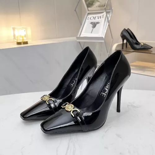 Versace High-Heeled Shoes For Women #1275470 $80.00 USD, Wholesale Replica Versace High-Heeled Shoes