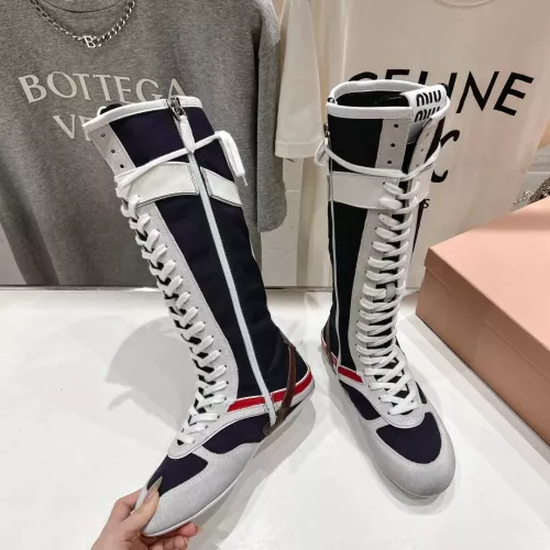 Replica MIU MIU Boots For Women #1275507 $125.00 USD for Wholesale