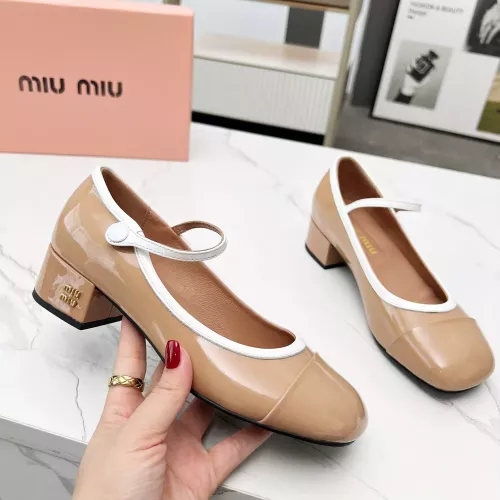 MIU MIU High-Heeled Shoes For Women #1275557 $92.00 USD, Wholesale Replica MIU MIU High-Heeled Shoes