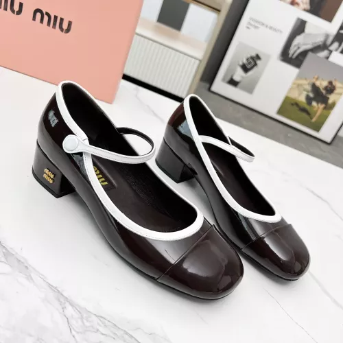 MIU MIU High-Heeled Shoes For Women #1275558 $92.00 USD, Wholesale Replica MIU MIU High-Heeled Shoes