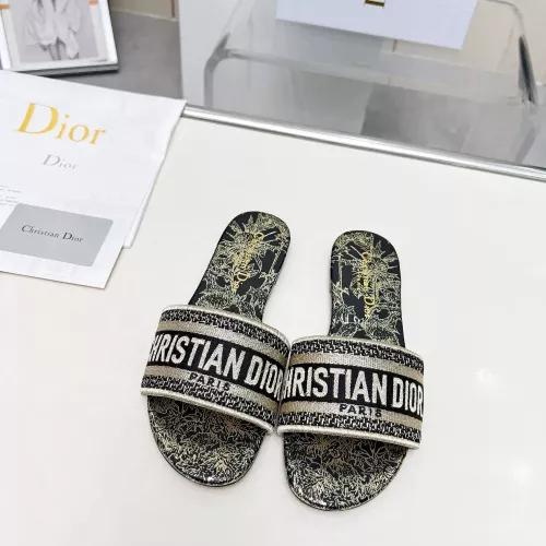 Replica Christian Dior Slippers For Women #1275567 $82.00 USD for Wholesale