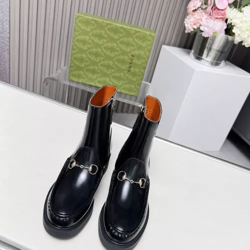 Replica Gucci Boots For Women #1275582 $125.00 USD for Wholesale