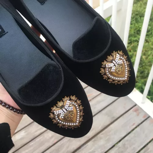 Replica Dolce & Gabbana D&G Flat Shoes For Women #1275598 $130.00 USD for Wholesale