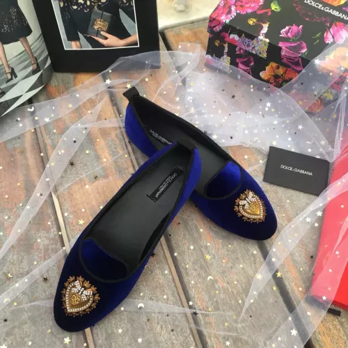 Replica Dolce & Gabbana D&G Flat Shoes For Women #1275599 $130.00 USD for Wholesale