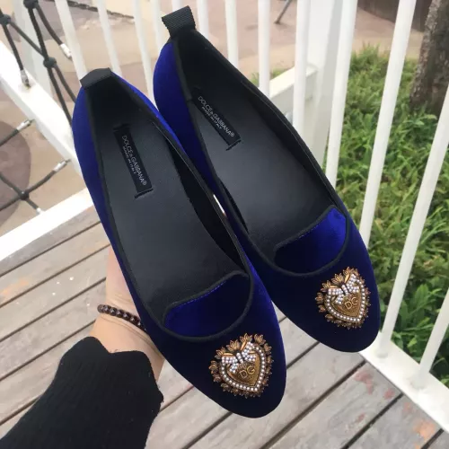 Replica Dolce & Gabbana D&G Flat Shoes For Women #1275599 $130.00 USD for Wholesale