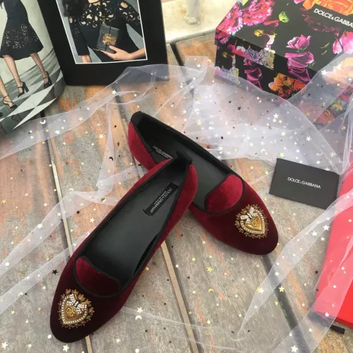 Replica Dolce & Gabbana D&G Flat Shoes For Women #1275601 $130.00 USD for Wholesale