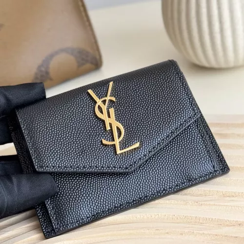 Yves Saint Laurent AAA Quality Card Case For Women #1275610 $80.00 USD, Wholesale Replica Yves Saint Laurent AAA Wallets