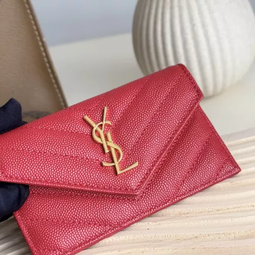 Yves Saint Laurent AAA Quality Card Case For Women #1275616 $80.00 USD, Wholesale Replica Yves Saint Laurent AAA Wallets