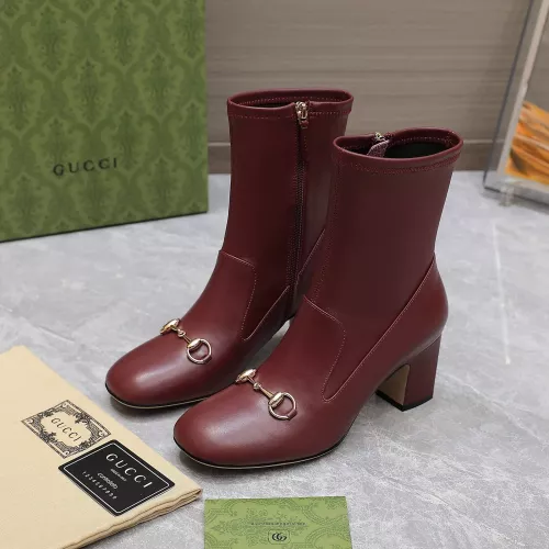 Replica Gucci Boots For Women #1275693 $140.00 USD for Wholesale