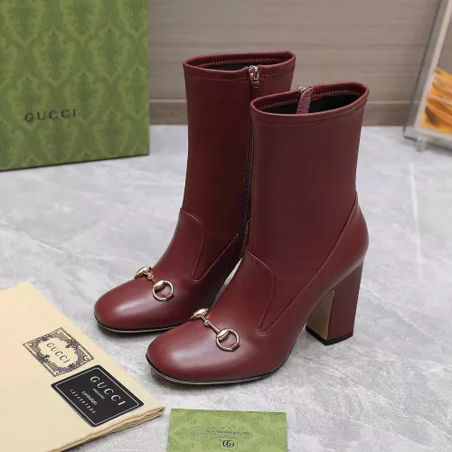 Replica Gucci Boots For Women #1275694 $140.00 USD for Wholesale