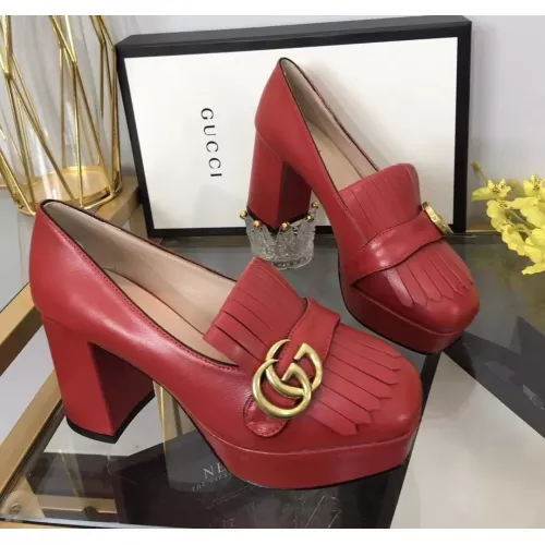 Gucci High-Heeled Shoes For Women #1275742 $100.00 USD, Wholesale Replica Gucci High-Heeled Shoes