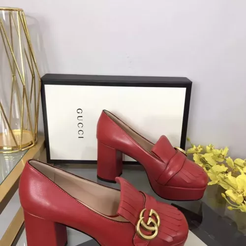 Replica Gucci High-Heeled Shoes For Women #1275742 $100.00 USD for Wholesale